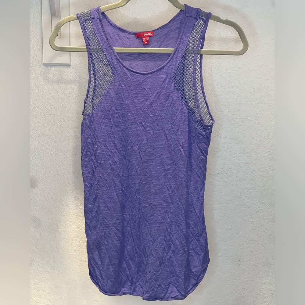 BONGO TANK TOP WITH MESH DETAILS